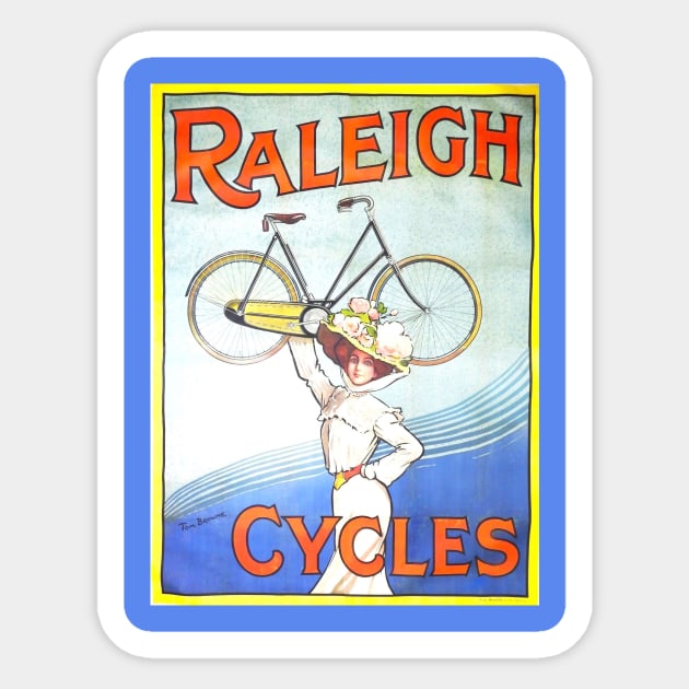 Raleigh Bicycle Advertisement Sticker by mike11209